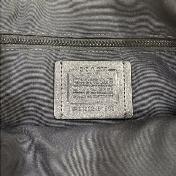 Coach Dark Floral Leather Shoulder Bag - Picture 3 of 16